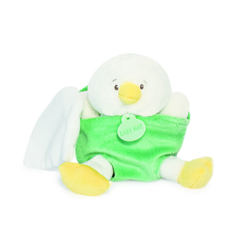  - peluche poussin dans son oeuf - vert 15 cm 